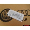Original Audi V8 Rear Boot Badge Emblem Chrome - 8E0853601B