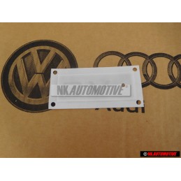 Original Audi V8 Rear Boot Badge Emblem Chrome - 8E0853601B