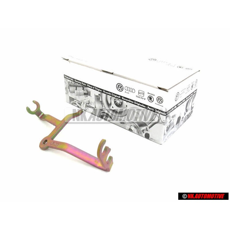 Original VW Rear Brake Caliper Hose Bracket Left - 7D1711453B