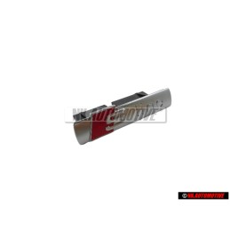 Original Audi S-LINE Front Grill Badge Emblem Chrome Red - 8E0853736C 2ZZ