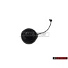 Original VW Cap With Retaining Strap For Fuel Tank Satin Black - 1J0201550BF9B9