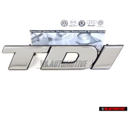 Original VW TDI Front Grill Badge Emblem Chrome - 2D0853679 Z10