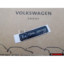 Original VW data tag - 1C0000279