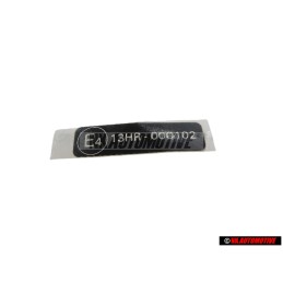 Original VW data tag - 1C0000279