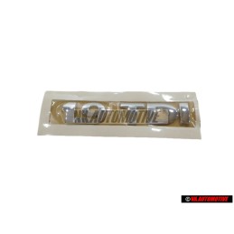 Original VW 1.9TDI Rear Trunk Boot Badge Emblem Chrome - 1K0853675H 739