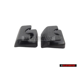 2x Original VW Retainer For Safety Belt Satin Black - 357857837 01C