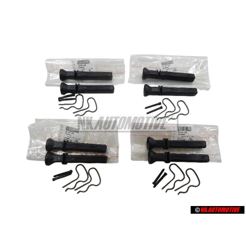 4x Original VW Guide For Head Restraint, Adjustable - 191881939
