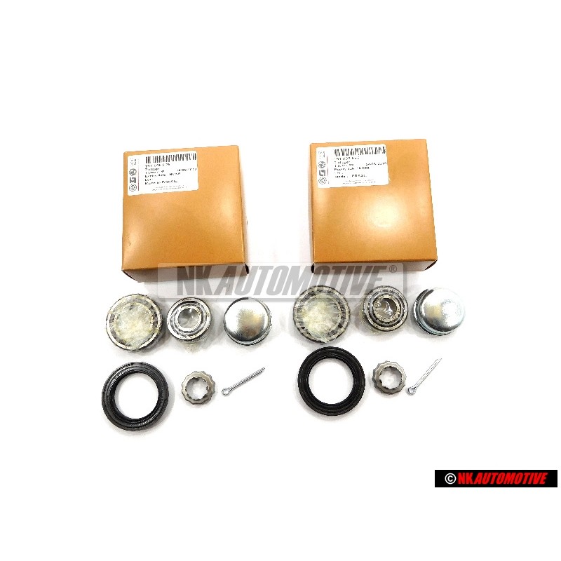 2x Original VW Wheel Bearing With Assembly Parts - 191598625