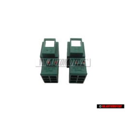 2x Original VW Flat Contact Housing With Contact Locking Mechanism - 333941973