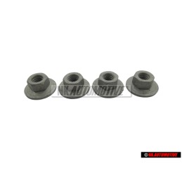 4x Original VW Hexagon Collar Nut Self-Locking - N 90908301