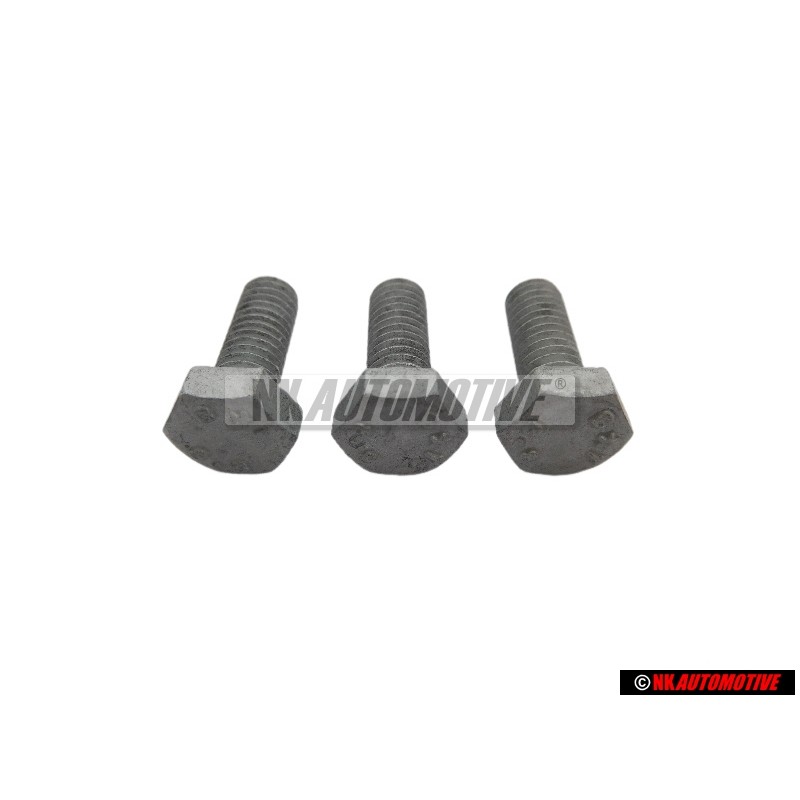 3x Original VW Hexagon Bolt M6x15 - N 01021527