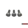 3x Original VW Hexagon Bolt M6x15 - N 01021527