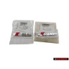 2x Original Audi DTM Side Badge Emblem Chrome Red - 8E0853601A