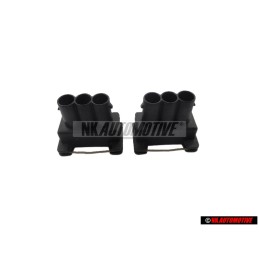 2x Original VW Flat Contact Housing - 1H0906233