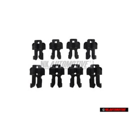 8x Original Audi Window Slot Seal Retainer Clip - 811853329E