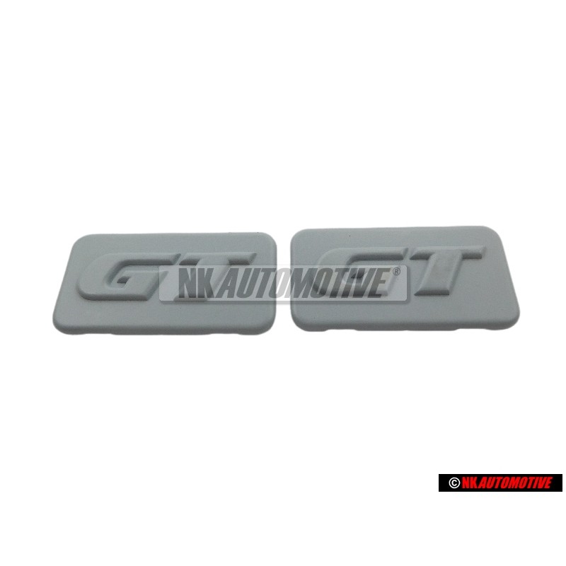 2x Original VW PASSAT GT Side Badge Emblem Primed - 357853688B GRU