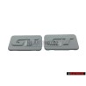 2x Original VW PASSAT GT Side Badge Emblem Primed - 357853688B GRU