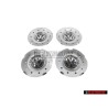 4x Original VW Hub Cap Chrome Colours/Black - 1K0601149C RGM