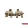 2x Original VW Retainer For Sun Visor Corn Silk Beige - 1S0857561 95T
