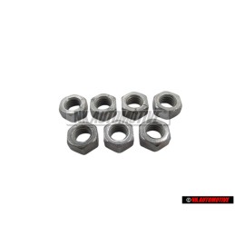 7x Original VW Hexagon Nut M8 - N 0110088