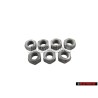 7x Original VW Hexagon Nut M8 - N 0110088