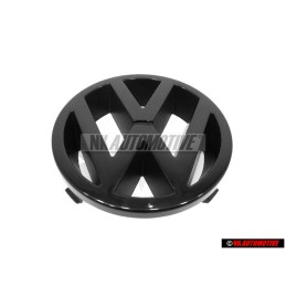 Original VW Front Grill Badge Emblem Black - 251853601A