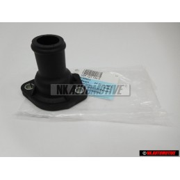 Original VW Cylinderhead Coolant Hose Side Flange w Seal - 026121144E