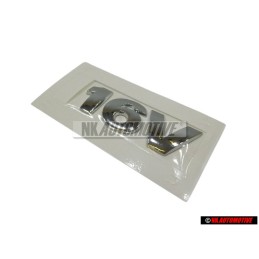 Original VW 16V Rear Trunk Boot Badge Emblem Chrome - 6N0853675A 739