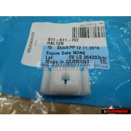 Original VW 2 Point Brake Pipe Line Retaining Clip Holder Bracket - 811611797