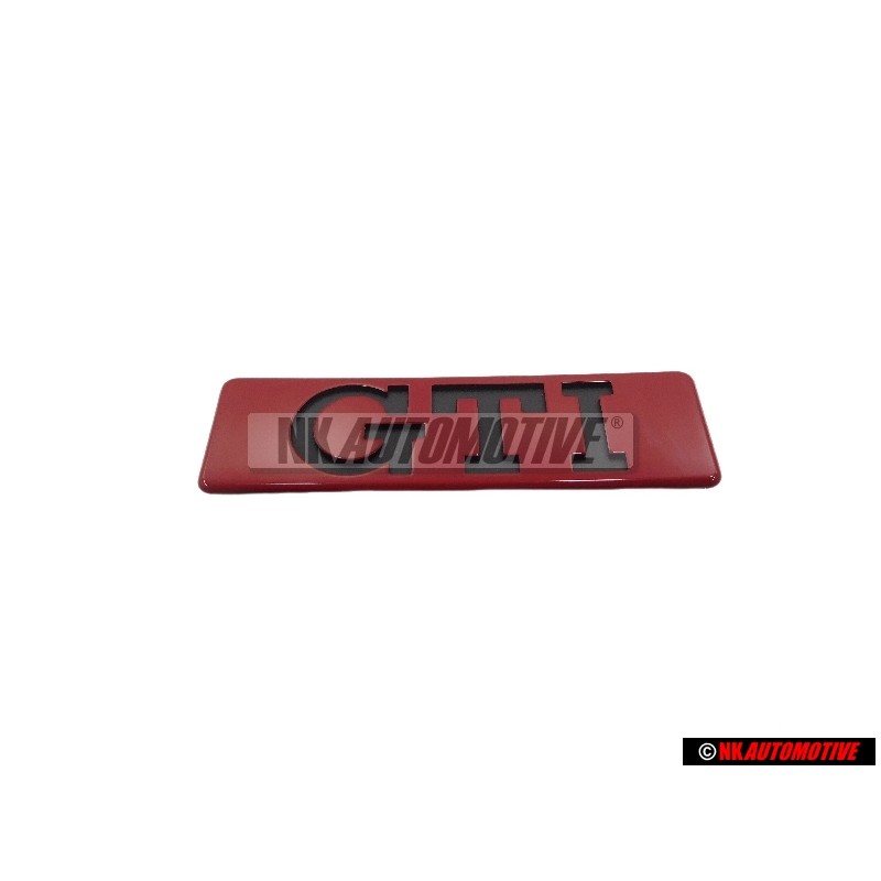 Original VW GTI Side Door Trim Badge Emblem Red Black - 191853714 QN5