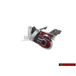 Original VW V5 Front Grill badge Chrome Red - 1J5853679D GQF