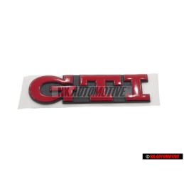 Original VW GTI Rear Trunk Boot Badge Emblem Red - 1H6853687AJQN5