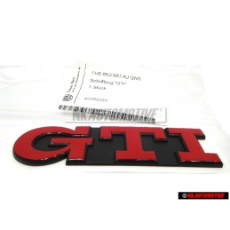 Original VW GTI Rear Trunk Boot Badge Emblem Red - 1H6853687AJQN5