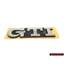 Original VW GTI Rear Trunk Boot Badge Emblem Chrome - 1H6853687AJZ10