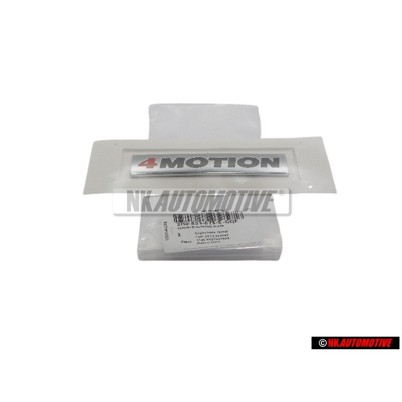 Original VW 4MOTION Rear Trunk Boot Badge Emblem - 2H0853675E GQF