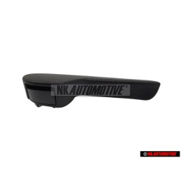 Original VW Bonnet Lid Lock Cable Grip Handle Satin Black RHD - 1J2823533C 9B9