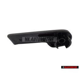 Original VW Bonnet Lid Lock Cable Grip Handle Satin Black RHD - 1J2823533C 9B9