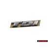 Original VW Rear Boot TDI Badge Emblem Chrome - 701853675B Z10