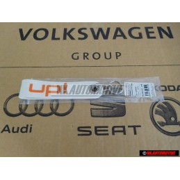 Original VW UP White Orange KeyTag Keychain Keyring Keyfob - 1S0087013 UH8