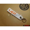 Original VW UP White Orange KeyTag Keychain Keyring Keyfob - 1S0087013 UH8