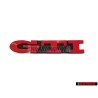 Original VW GTI Front Grill Badge Emblem Red - 1H6853679E QN5