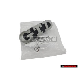Original VW GTD Front Grill Badge Emblem Chrome - 5G0853679R IDJ
