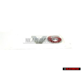 Original VW V6 Rear Trunk Boot Badge Emblem Chrome Red - 1J0853675AAGQF
