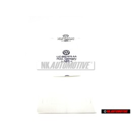 Original VW V6 Rear Trunk Boot Badge Emblem Chrome Red - 1J0853675AAGQF