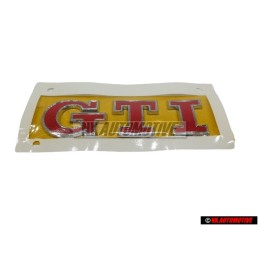 Original VW GTI Rear Hatch Boot Badge Emblem Chrome Red - 5G0853675ACJZQ