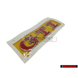 Original VW GTI Rear Hatch Boot Badge Emblem Chrome Red - 5G0853675ACJZQ