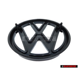 Original VW Front Grill Badge Emblem Black - 171853601 041