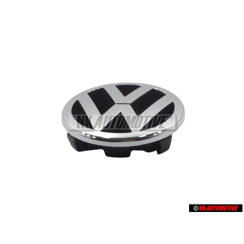 Original VW Front Grill Badge Emblem Chrome 125mm - 1T0853601A FDY