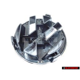 Original VW Front Grill Badge Emblem Chrome 125mm - 1T0853601A FDY