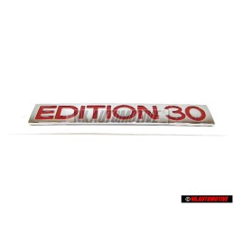 Original VW EDITION 30 Rear Hatch Boot Badge Chrome Red - 1K0853675AHKTP